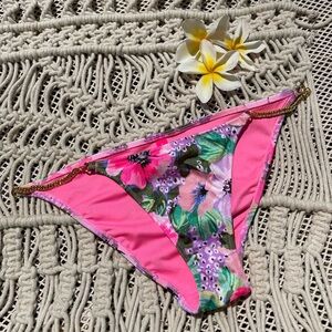Victoria Secret Floral Pink Bikini Bottom